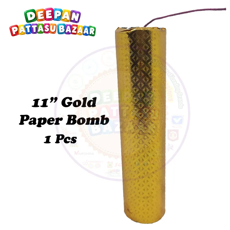 11" Gold Paper Bomb